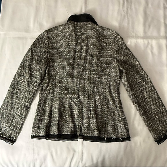 Ann Taylor Fine Italian Fabric Matching Tweed Set - Blazer & Knee Length Skirt - Picture 9 of 16